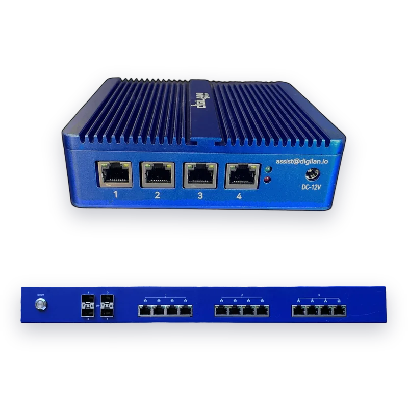 Gateways DigiLAN : Gateway Edge compacte et modèle rack V16